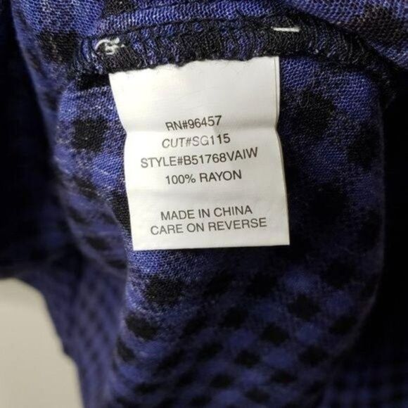 Eyeshadow NWT plaid embellished shirt OX - Picture 5 of 13